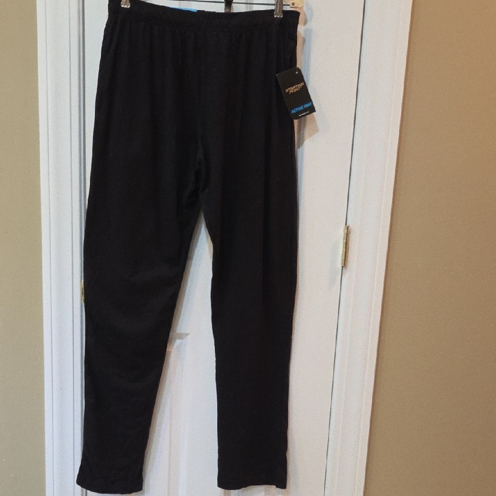 Men's Black Active Pants